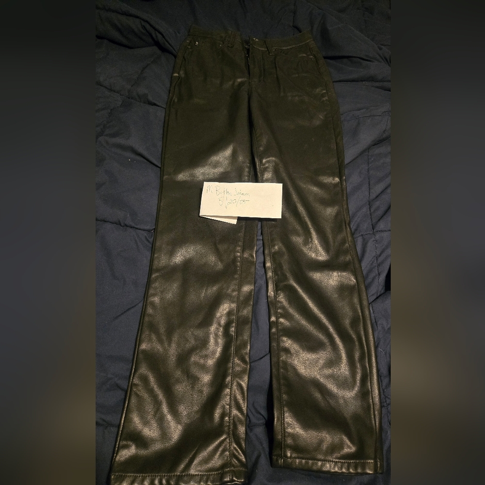 Judy Blue Black Faux Leather Pants